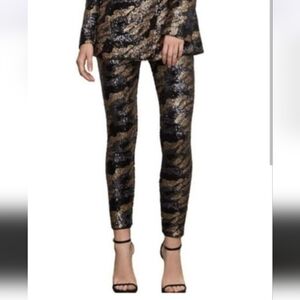 NWT BCBGMaxAzria Sequin Camo Leggings - Size Xs